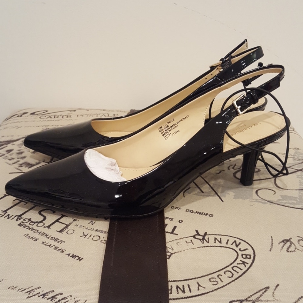 NWT stiletto slingbacks